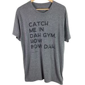 meme Cash Me Outside Workout Gym meme T Shirt Gray Large